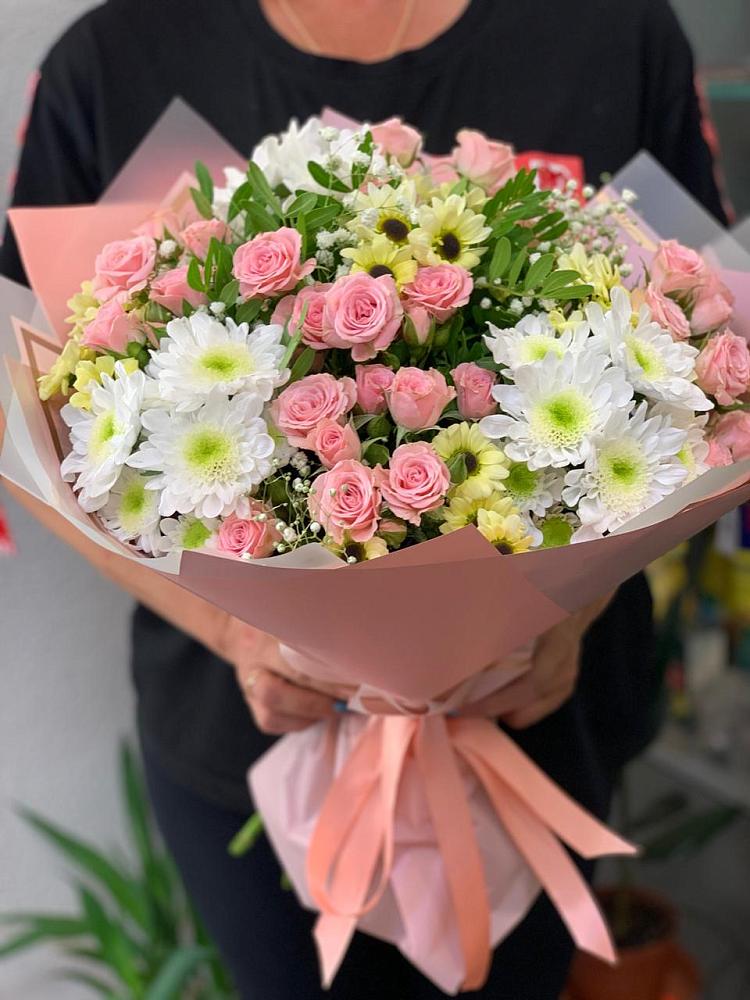 Букет цветов из: Розы и Хризантемы в Джанкое